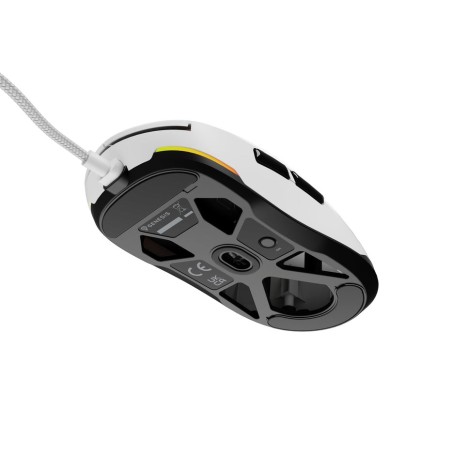 Raton gaming genesis krypton 660 rgb sensor pmw3327 12.000 dpi blanco