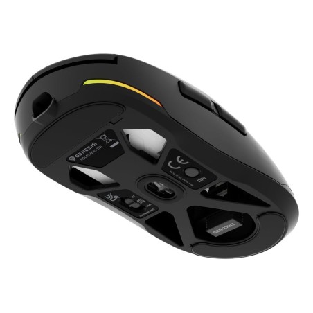 Raton gaming genesis zircon 660 wireless/cable/bt 12.000 dpi ultraliviano