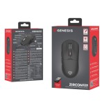 Raton gaming genesis zircon 660 wireless/cable/bt 12.000 dpi ultraliviano