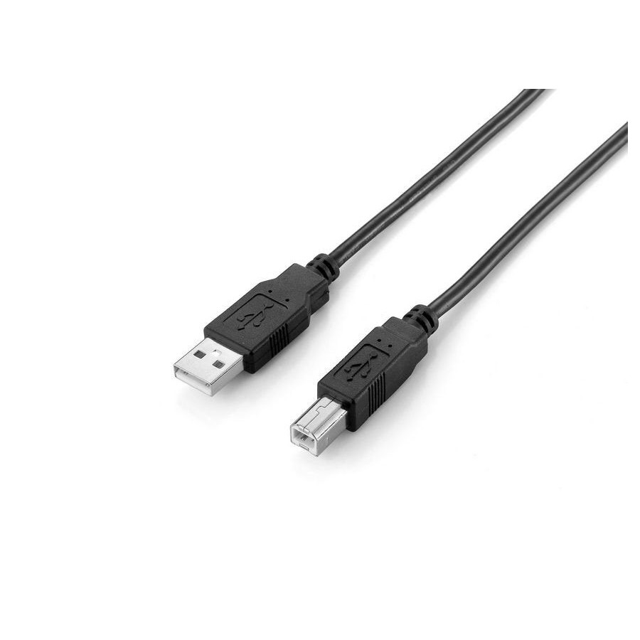 Cable usb-a 2.0 a usb-b 2m color negro