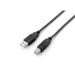 Cable usb-a 2.0 a usb-b 2m color negro