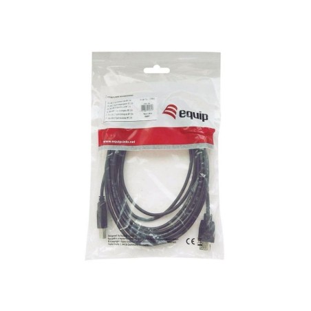 Cable usb-a 2.0 a usb-b 2m color negro