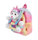 Mochila + peluche gato emi 27cm