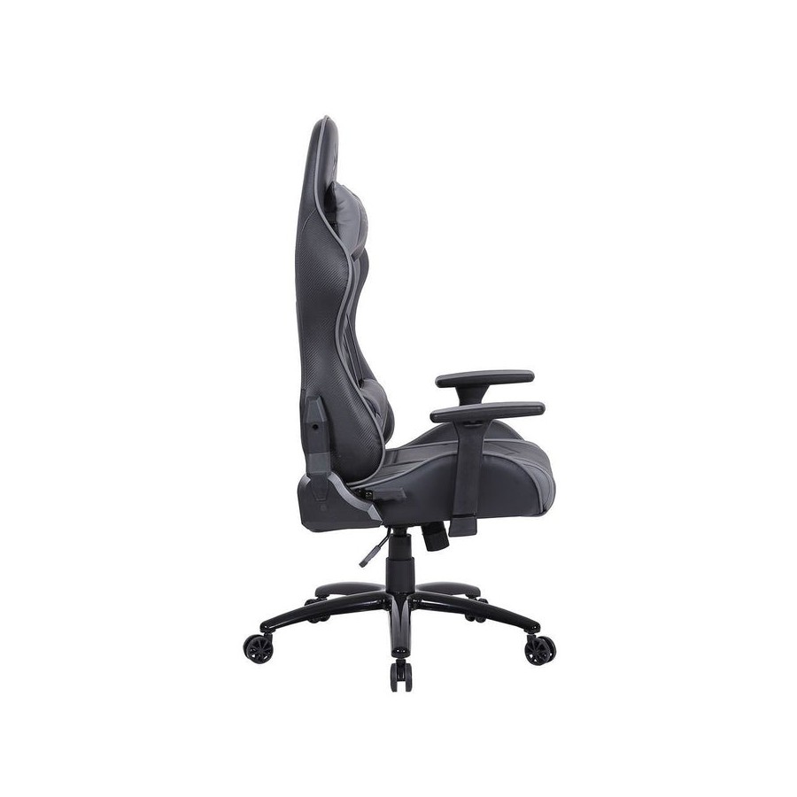 Silla de gaming  para pc steelplay sgc01 gris