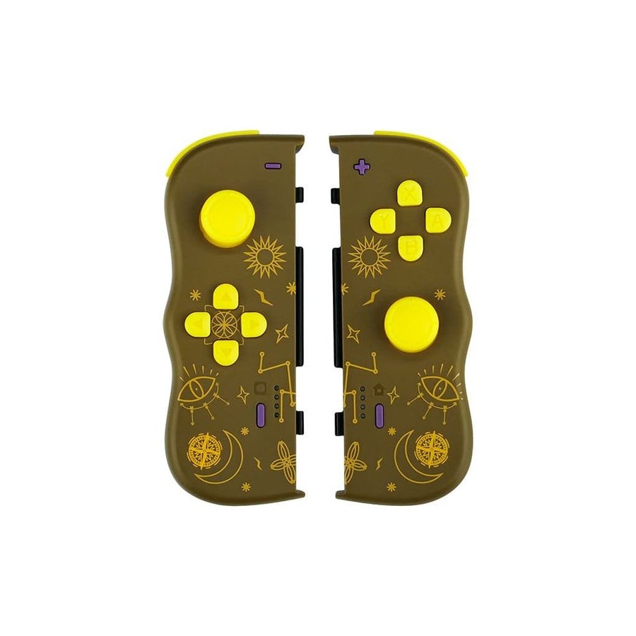 Lexip jvaswi00102 mando y volante marrón, amarillo bluetooth gamepad analógico/digital oled