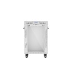 Armario lanberg rack independiente 19" 15u 600x600 puerta de cristal lcd flat pack gris v2