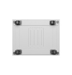 Gabinete rack 19'' 22u 600x800 gris puerta de cristal lcd flack pack