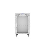 Lanberg armario rack independiente 19" 15u 600x800 puerta de cristal lcd flat pack gris v2