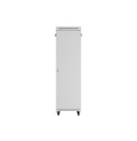 Lanberg armario rack independiente 19" 42u 600x800 puerta de cristal lcd flat pack gris v2