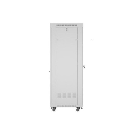 Lanberg armario rack independiente 19" 42u 600x800 puerta de cristal lcd flat pack gris v2