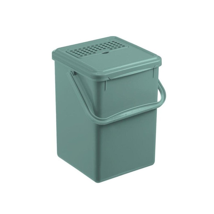 Cubo compost 9l con filtro carbón verde muérdago bio