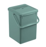 Cubo compost 9l con filtro carbón verde muérdago bio