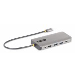 Startech.com usb-c triple-monitor multiport adaptador, hdmi/dp/card reader - dockingstation - usb-c 3.2 gen 1 / thunderbol
