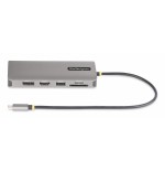 Startech.com usb-c triple-monitor multiport adaptador, hdmi/dp/card reader - dockingstation - usb-c 3.2 gen 1 / thunderbol
