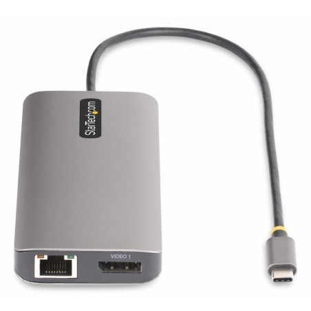 Startech.com usb-c triple-monitor multiport adaptador, hdmi/dp/card reader - dockingstation - usb-c 3.2 gen 1 / thunderbol