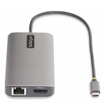 Startech.com usb-c triple-monitor multiport adaptador, hdmi/dp/card reader - dockingstation - usb-c 3.2 gen 1 / thunderbol