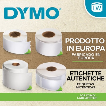 Dymo lw etiquetas 25 x 25 mm rollo de 750 etiquetas para etiquetadoras labelwriter