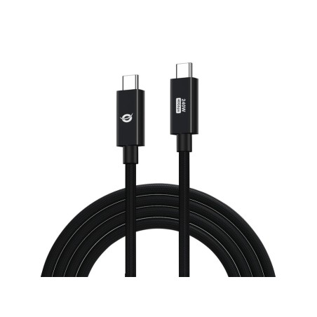 Cable usb-c macho a usb-c macho 2m conceptronic usb 4.0 gen 3 240w 48v 5a 40gbps e-mark