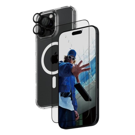 Panzerglass 3 en 1 película de vidrio para pantalla y película para cámara para iphone 16 6.9" pro
