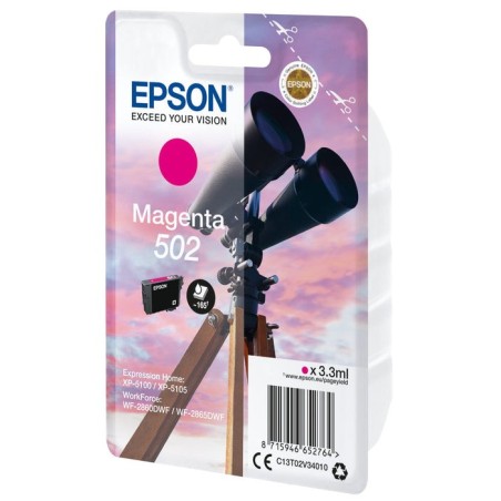 Tinta original epson 502 magenta (3.3ml) binoculares