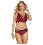 Subblime - set dos piezas top y panties encaje l/xl
