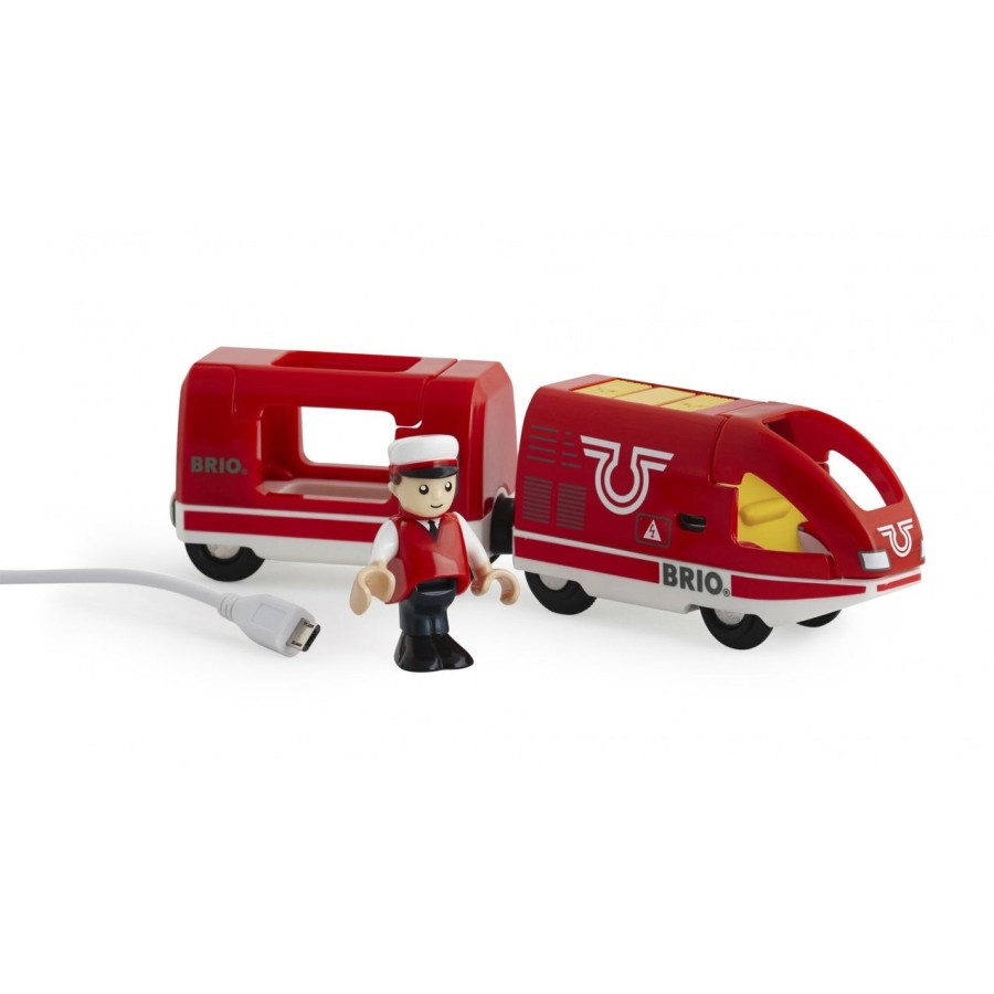 Brio tren de pasajeros a batería world red, vehículo de juguete 33746