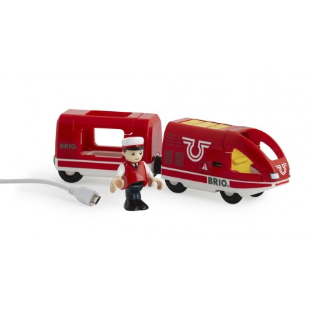 Brio tren de pasajeros a batería world red, vehículo de juguete 33746
