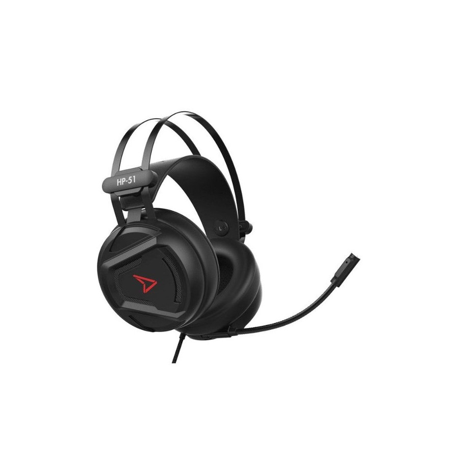 Auriculares steelplay hp51 alámbrico juego negro, rojo