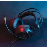 Auriculares steelplay hp51 alámbrico juego negro, rojo