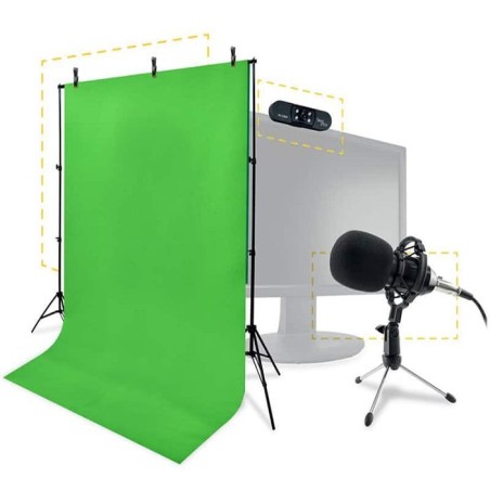 Cámara web steelplay eiaut000051  2 mp 1920 x 1080 pixeles usb 2.0 negro