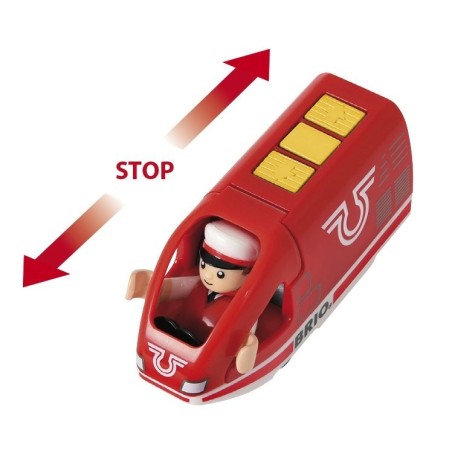 Brio tren de pasajeros a batería world red, vehículo de juguete 33746