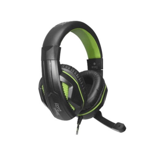 Auriculares steelplay hp45 alámbrico juego negro, verde
