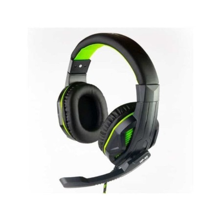 Auriculares steelplay hp45 alámbrico juego negro, verde