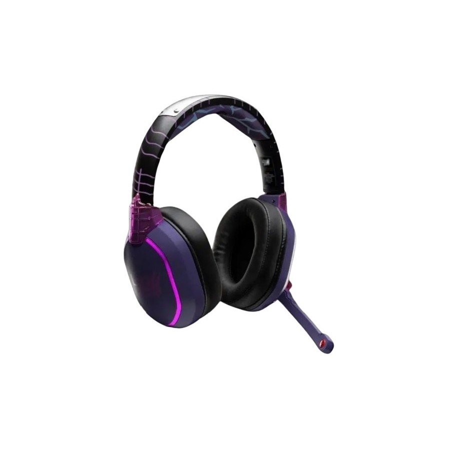 Auriculares lexip sasuke revenge inalámbrico y alámbrico  juego bluetooth negro, púrpura