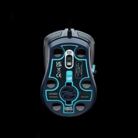 Lexip kakashi kamui ratón juego mano derecha usb tipo a óptico 12000 dpi