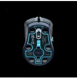 Lexip kakashi kamui ratón juego mano derecha usb tipo a óptico 12000 dpi