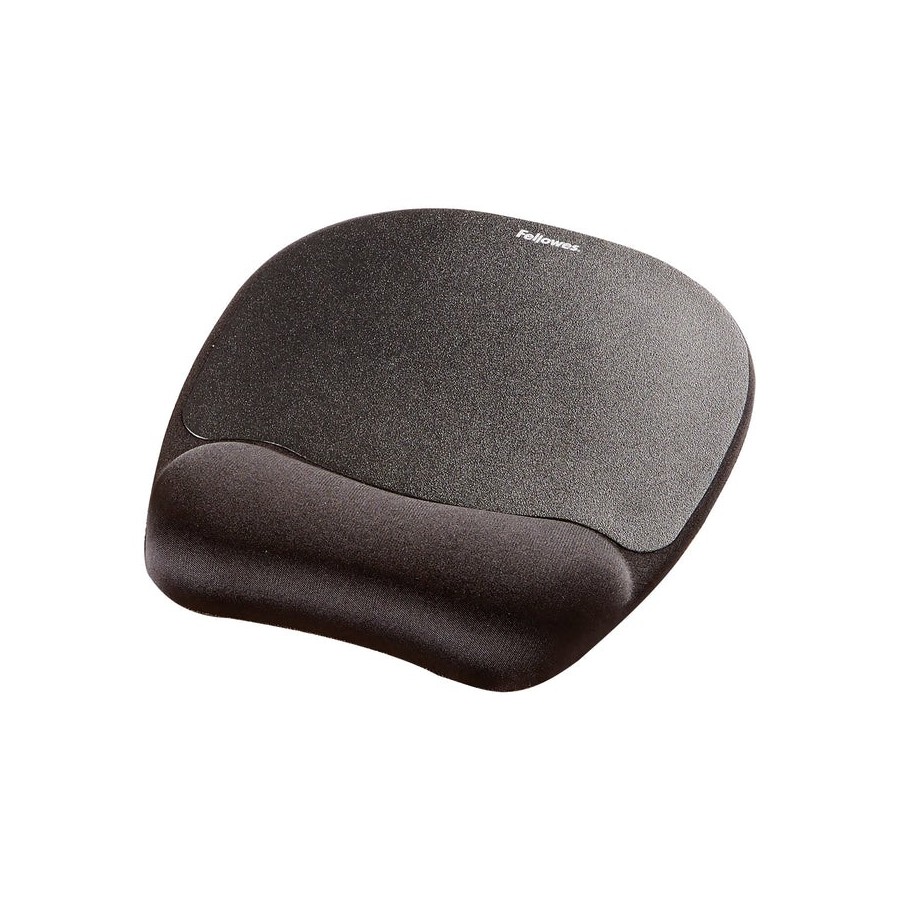 Alfombrilla reposamuñecas de espuma memory foam fellowes 9176501 color negro