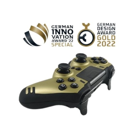 Lexip metaltech oro rf gamepad analógico/digital pc, playstation 4