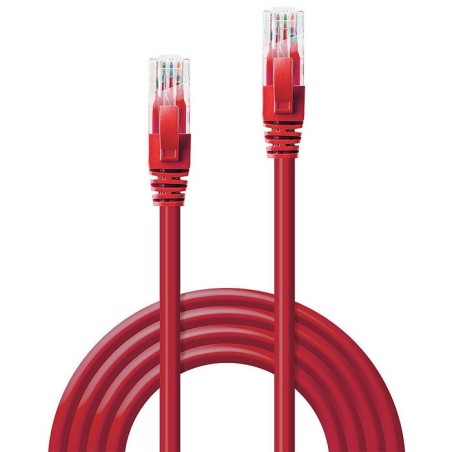 Lindy cable de red cat6 u utp rojo5.00m