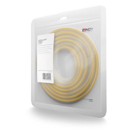 Lindy cable de red cat6 u utp amarillo 5.00m