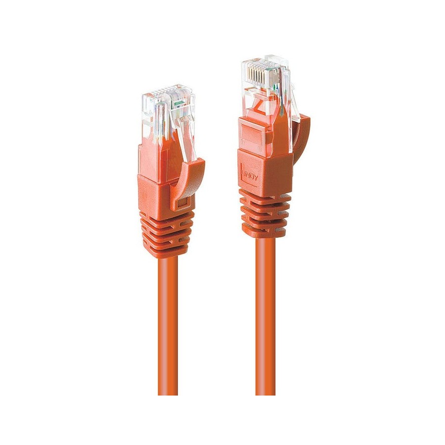 Lindy cable de red cat6 u utp naranja 0.50m
