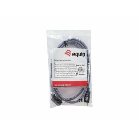 Cable equip usb-c 3.0 - usb-c m m 1.00m 20gbps negro