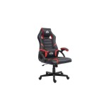 Cromad serie nitro silla gaming - altura regulable con piston de gas clase 2 - cojin lumbar - negro/rojo