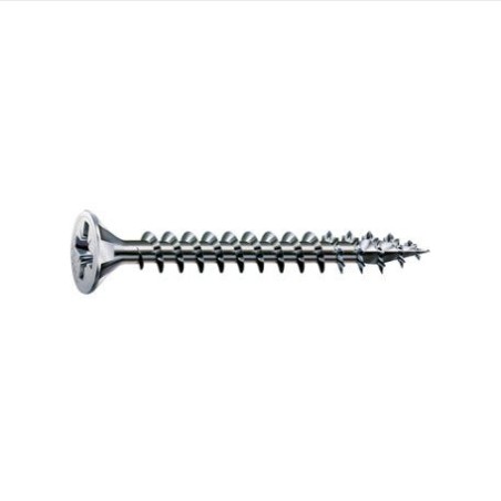 Caja 1000 unid. tornillo universal cabeza plana wirox 4x30mm z2