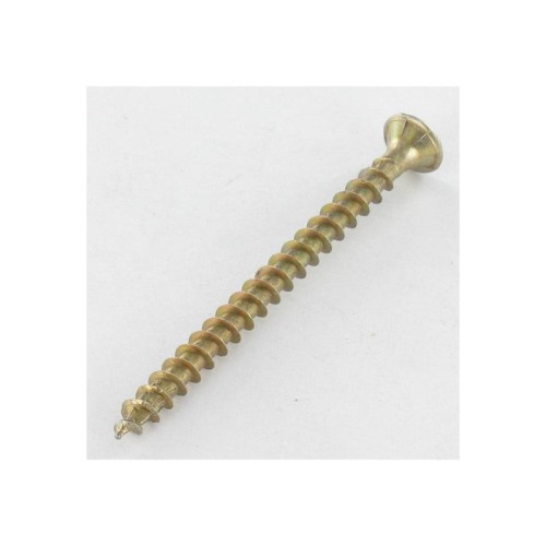 Caja 500 unid. tornillo universal cabeza plana yellox 5x60mm z2