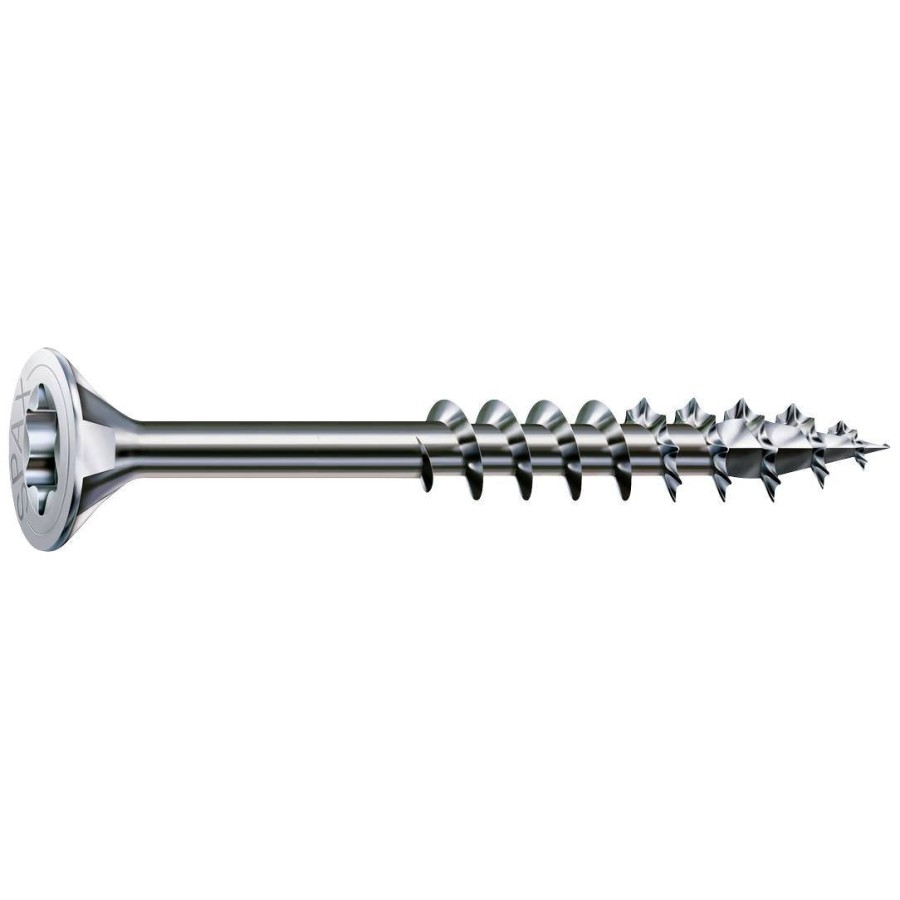 Caja 100 unid. tornillo universal cabeza plana wirox 6x120mm t30