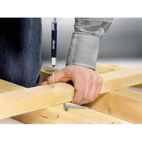 Caja 100 unid. tornillo universal cabeza plana wirox 6x120mm t30