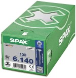 Caja 100 unid. tornillo universal cabeza plana wirox 6x140mm t30