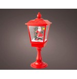 Farol papa noel con movimiento y música, luz fija, 33 leds, blanco frio. lumineo