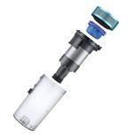 Aspiradora de mano samsung vs20b75agr1  negro, color menta sin bolsa